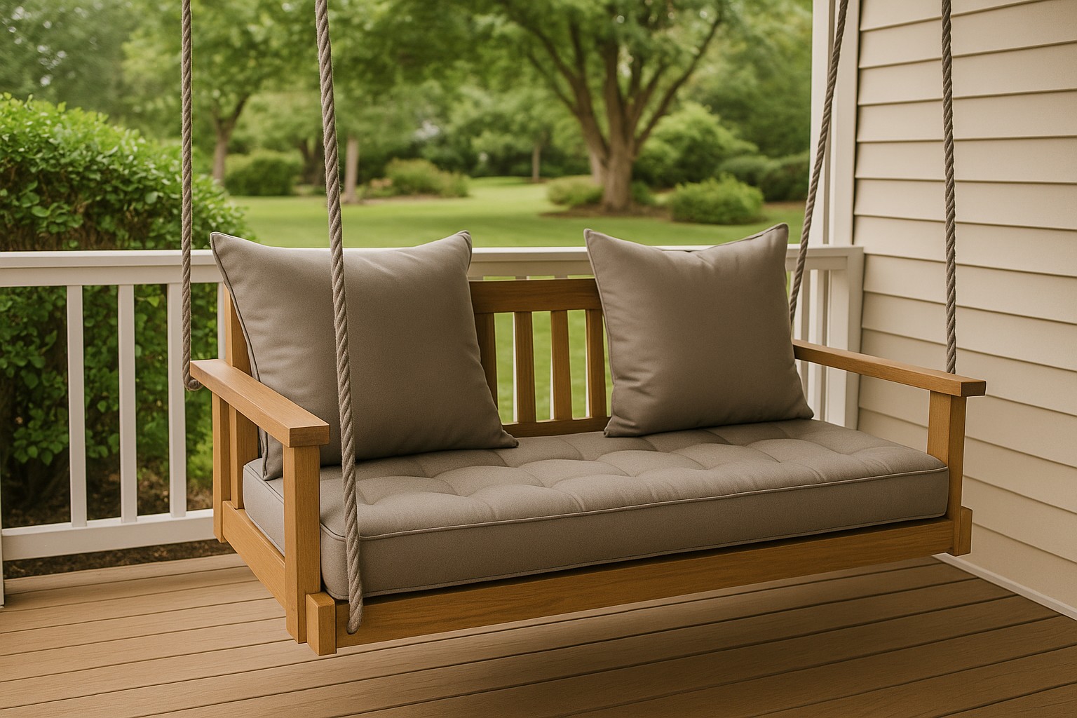 Изготовление и пошив подушек для садовых качелей на заказ